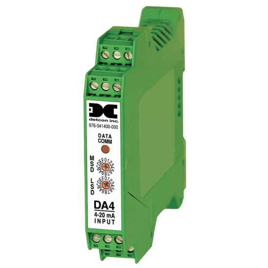 Detcon Addressable 4-20mA Input Module, DA-4